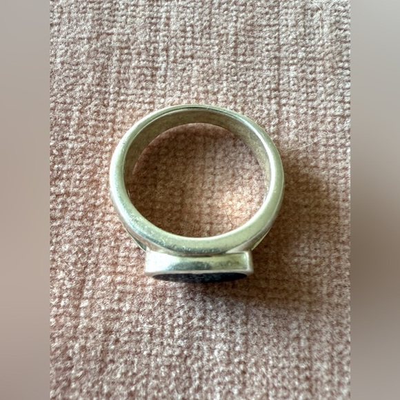 Sterling Silver Black Onyx Ring – Size 6.5 - Picture 4 of 6